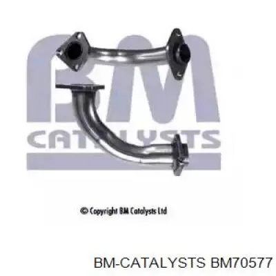 BM70577 BM Catalysts tubo de admissão dianteiro (calças do silenciador)