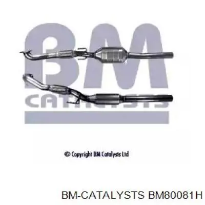 Каталитический нейтрализатор отработавших газов BM80081H BM CATALYSTS