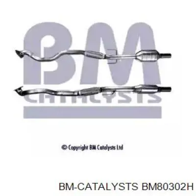 BM80302H BM Catalysts глушитель, передняя часть