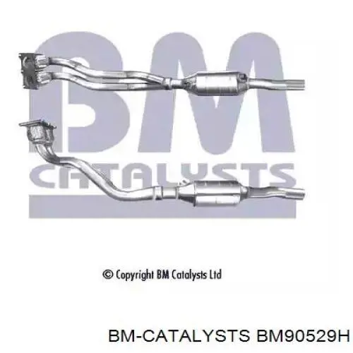 BM90529H BM Catalysts труба приемная (штаны глушителя передняя)