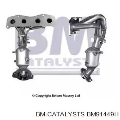 BM91449H BM Catalysts tubo coletor de escape