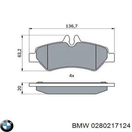 Расходомер воздуха BMW 0280217124