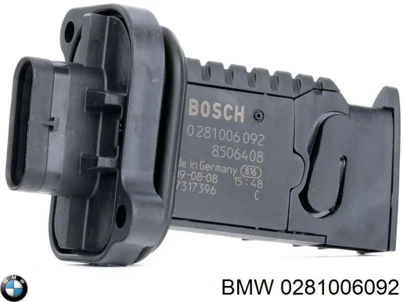 0281006092 BMW sensor de fluxo (consumo de ar, medidor de consumo M.A.F. - (Mass Airflow))