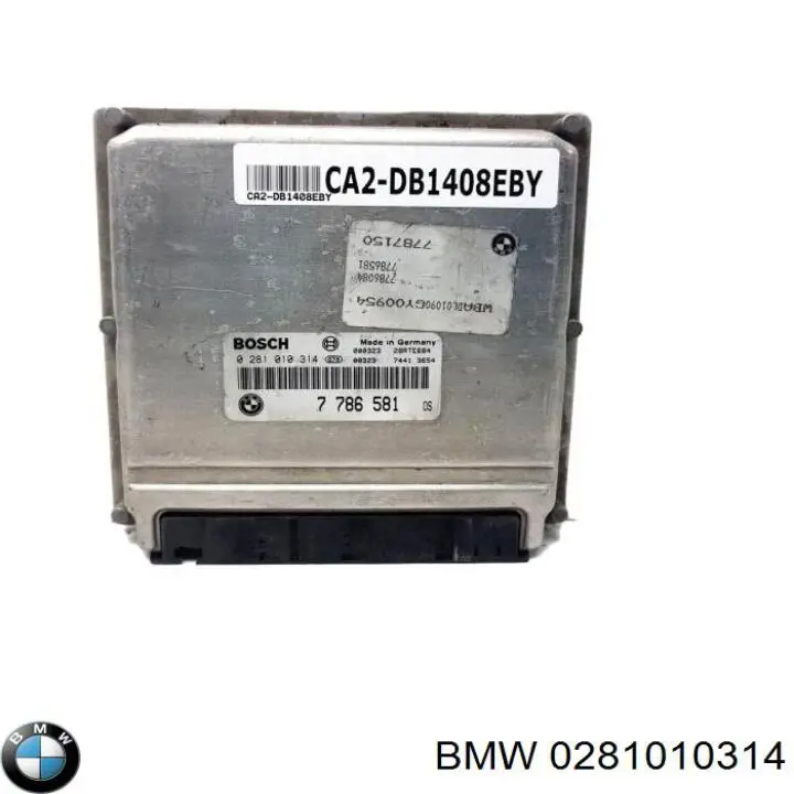 Блок управления двигателем 0281010314 BMW