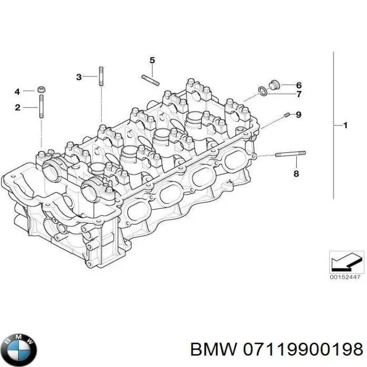 07119900198 BMW Пробка заливная заднего/переднего моста