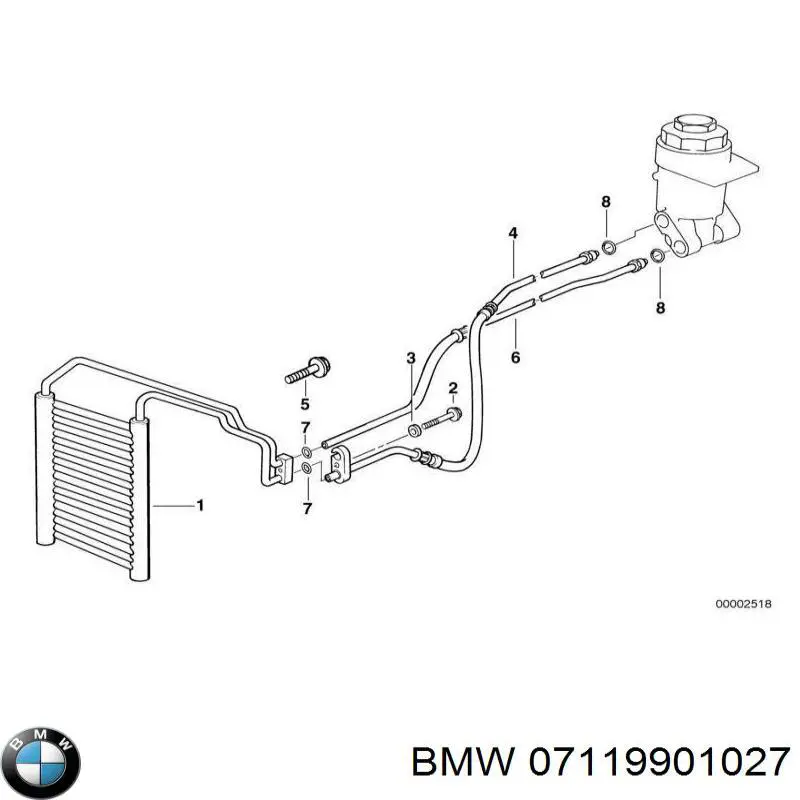 Купить 07119901027 BMW Болт компрессора кондиционера
