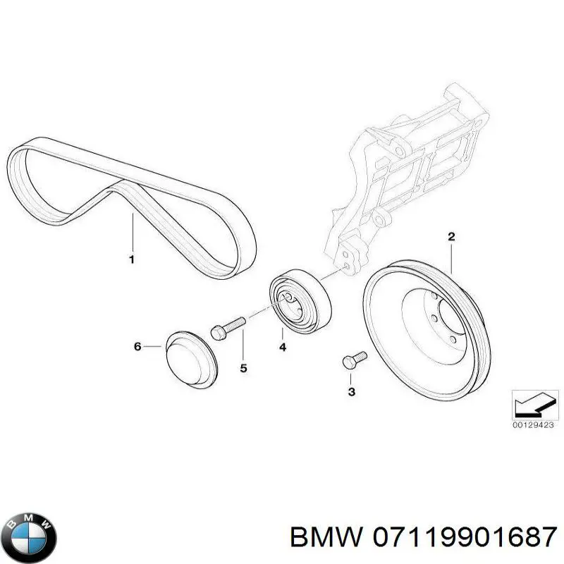 Купить 07119901687 BMW Болт нижнего рычага