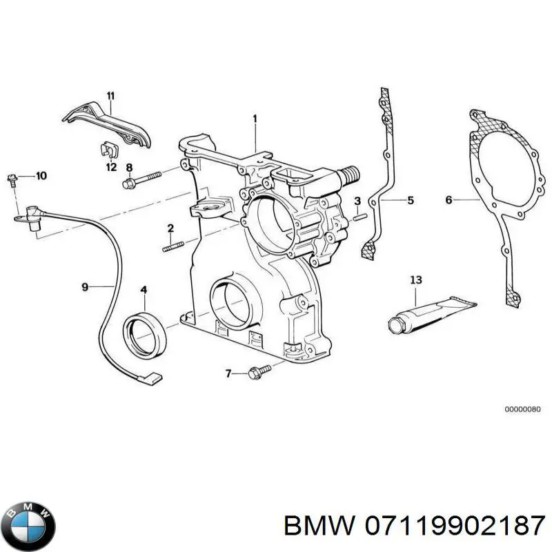 07119906124 BMW Болт крепления переднего рычага, нижнего