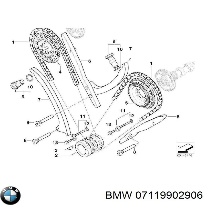07119902906 BMW Болт крепления переднего рычага, нижнего