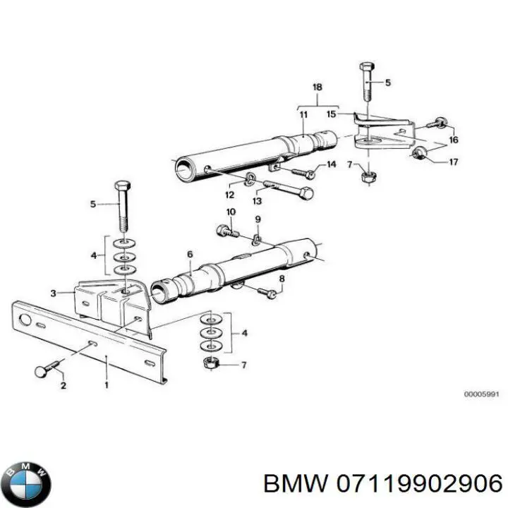 Купить 07119902906 BMW Болт нижнего рычага