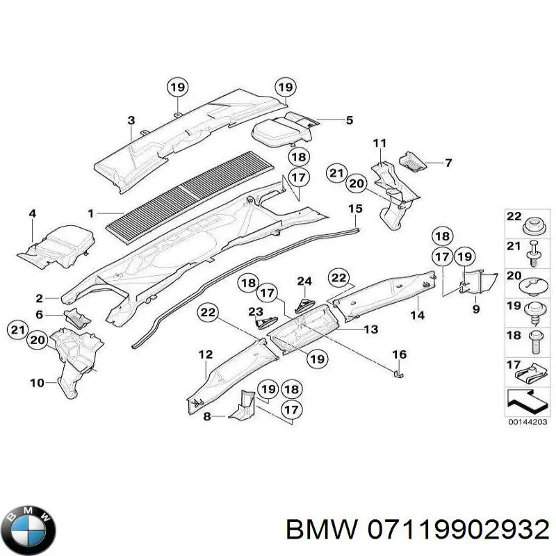 Болт головки блока цилиндров, ГБЦ BMW 7119902932 цена, от 0.43 USD