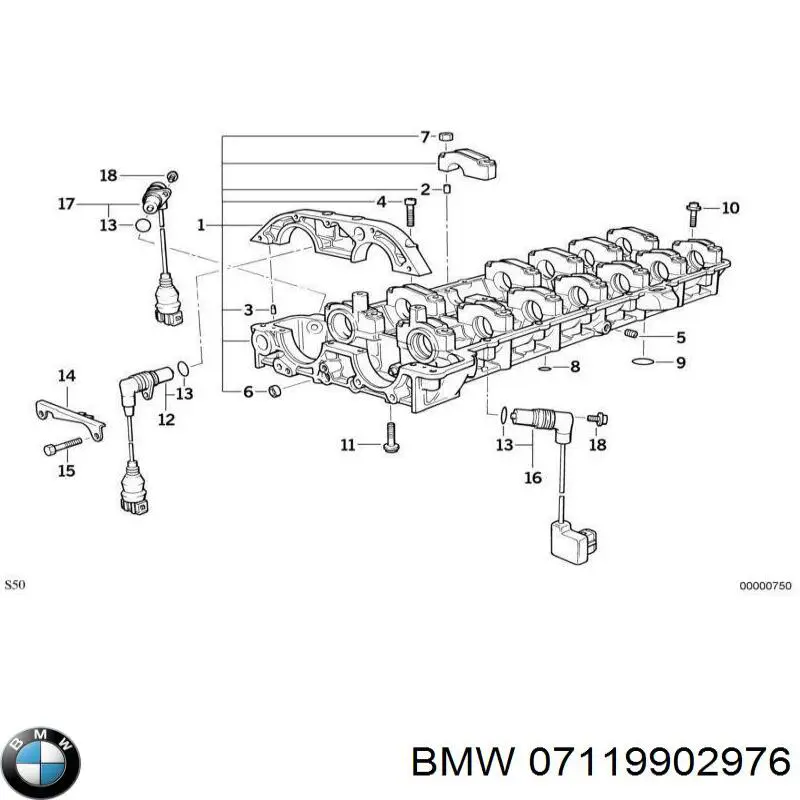07119902976 BMW Болт крепления головки блока цилиндров