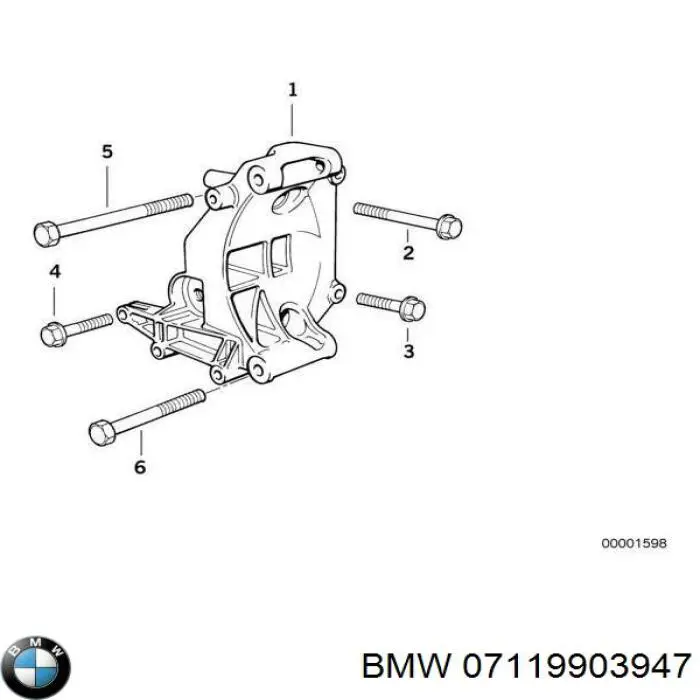 Купить 07119903947 BMW Болт нижнего рычага