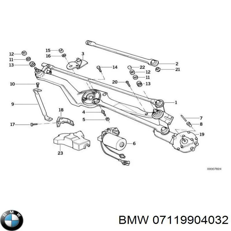 Купить 7119905515 BMW Гайка крепления приемной трубы глушителя (штанов)