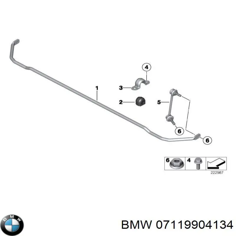 Болт ГБЦ 07119904134 BMW