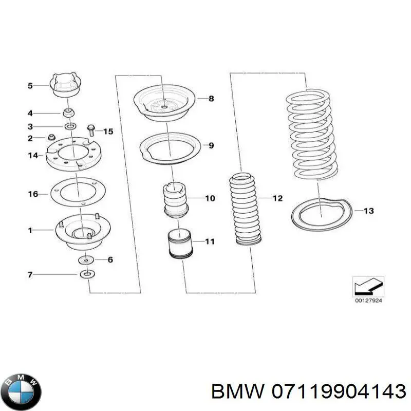 Болт ГБЦ 07119904143 BMW