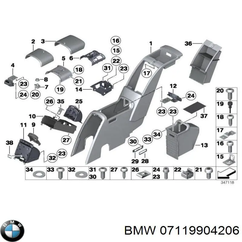 Мост диодный генератора 07119904206 BMW