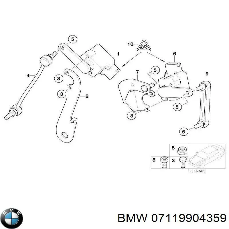07119904359 BMW Болт крепления головки блока цилиндров