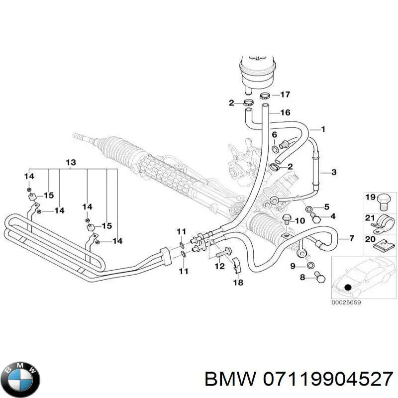 Купить 7119904527 BMW Болт нижнего рычага