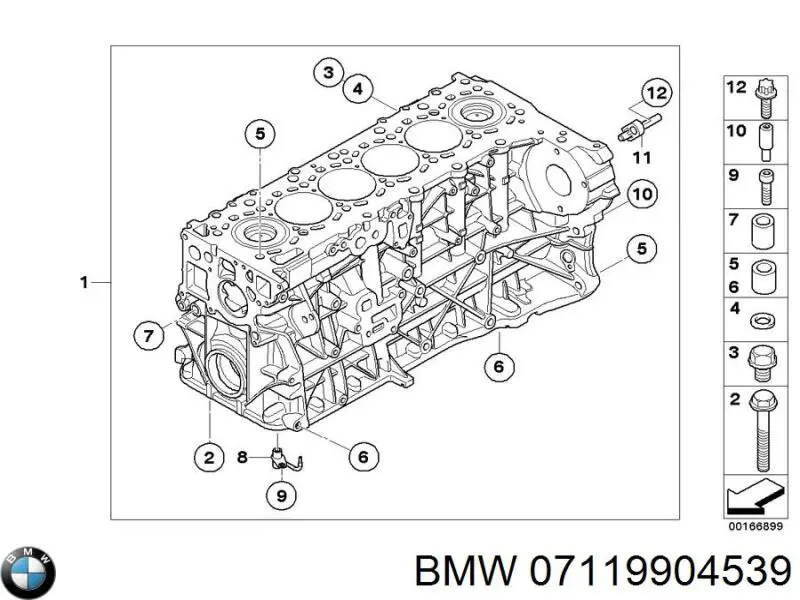 Купить 7119904539 BMW Пробка заливная заднего/переднего моста
