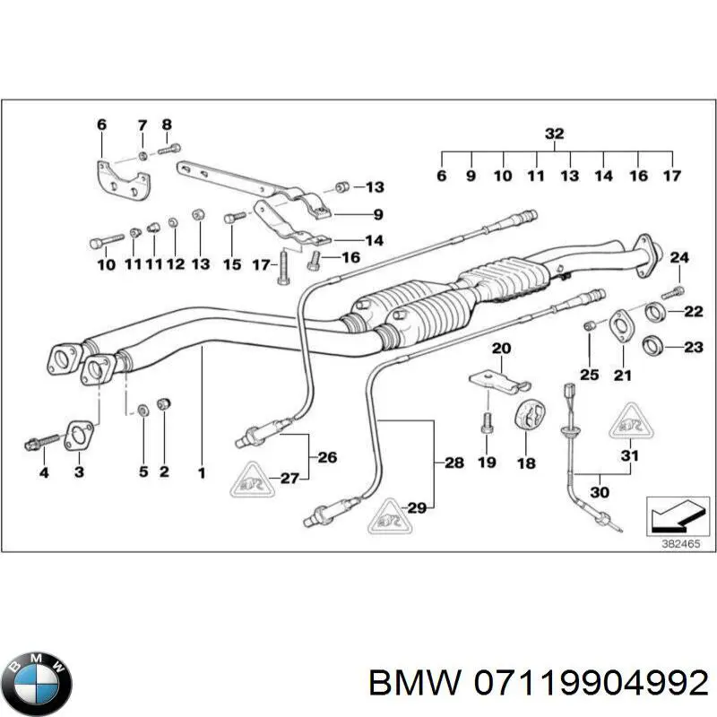 Болт переднего рычага, нижнего BMW 07119904992 цена, от 1.25 USD