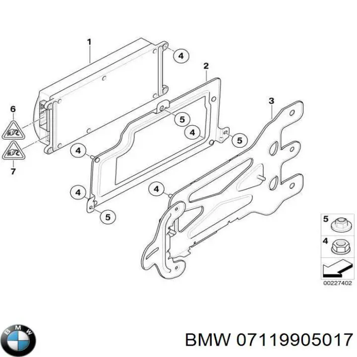 Купить 7119905017 BMW 