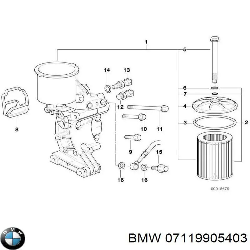 07119905403 BMW Болт крепления переднего рычага, нижнего