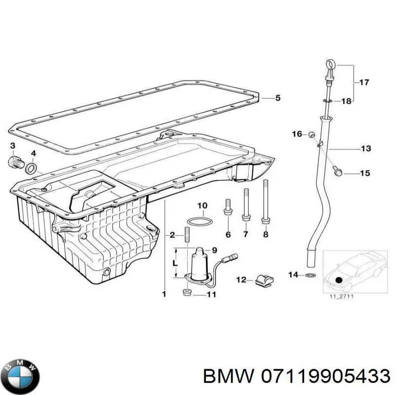 Болт переднего рычага, нижнего BMW 07119905433 цена, от 4.62 USD