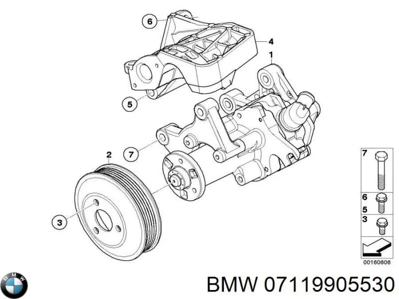 Болт переднего рычага, нижнего BMW 07119905530 цена, от 0.91 USD