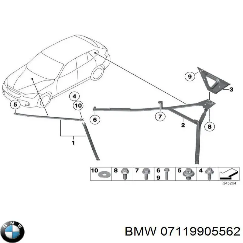 Болт ГБЦ 7119905562 BMW