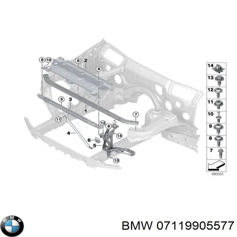 Болт ГБЦ 07119905577 BMW