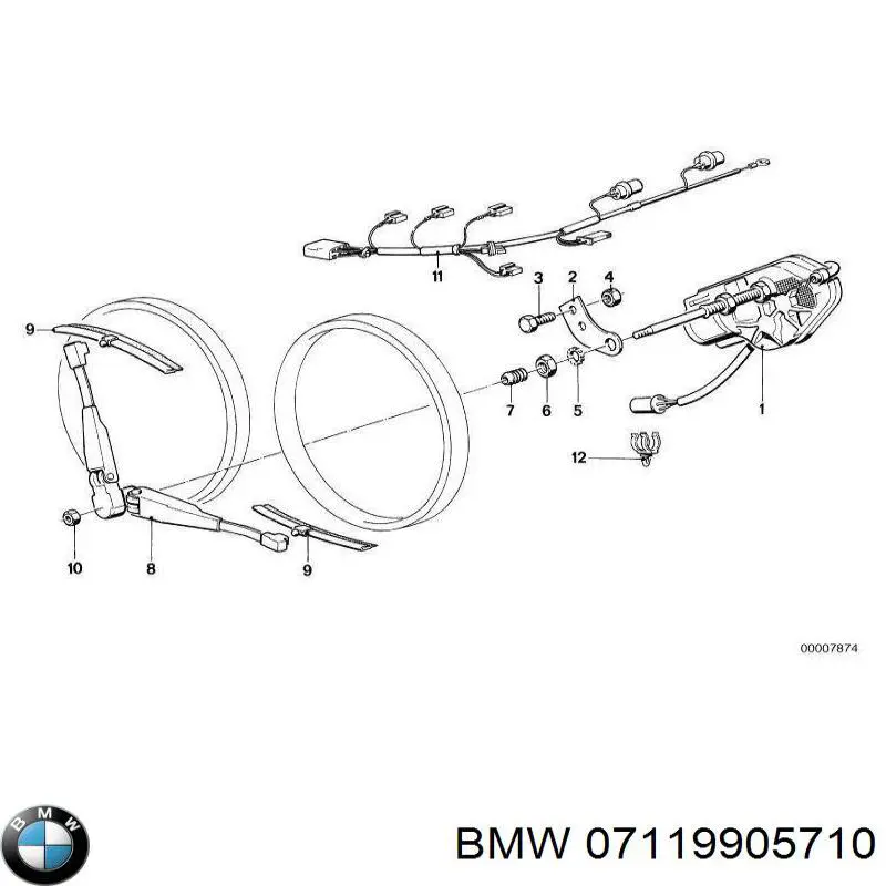 Купить 07119905710 BMW Гайка крепления приемной трубы глушителя (штанов)