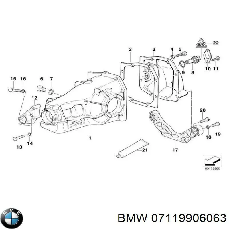 Мост диодный генератора 07119906063 BMW