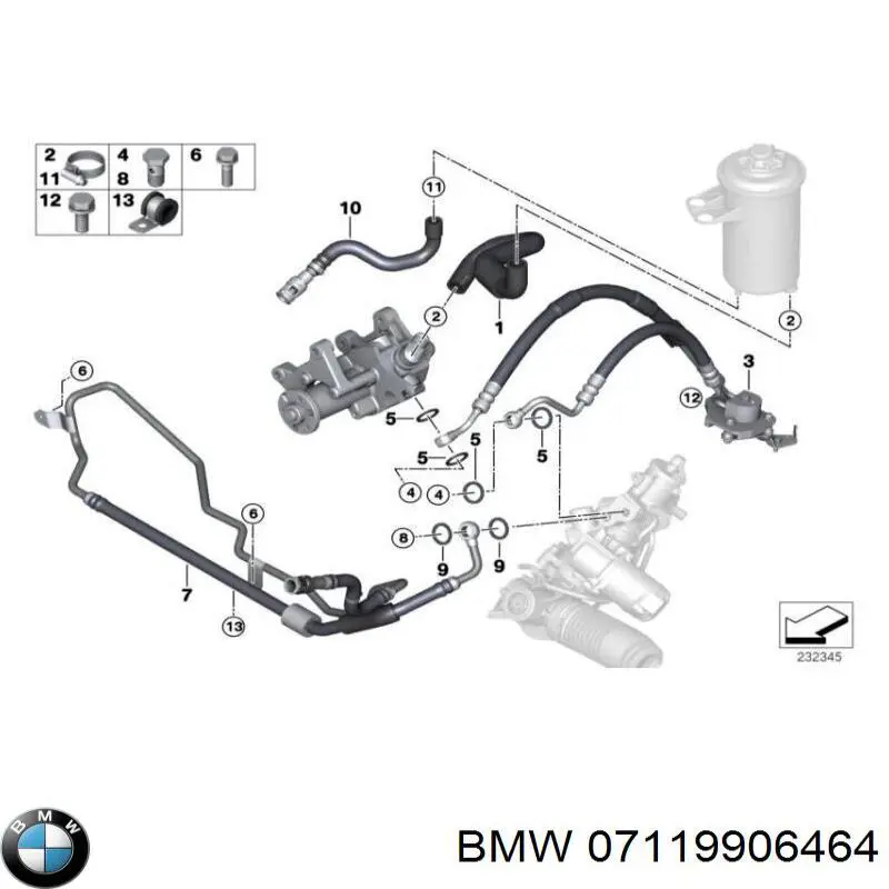  BMW 7119906464 цена, от 0.80 USD