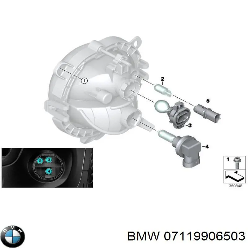 Лампочка галогенная BMW 07119906503