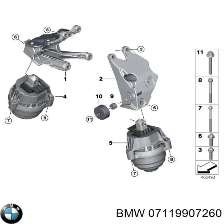 07119907260 BMW Болт крепления головки блока цилиндров
