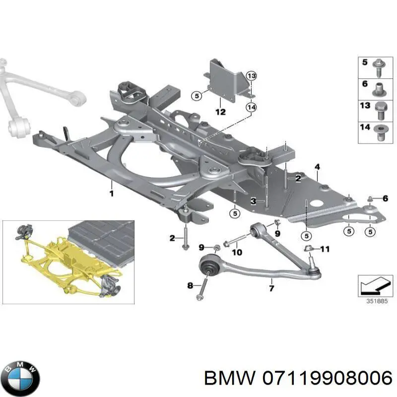  BMW 07119908006 цена, от 1.38 USD