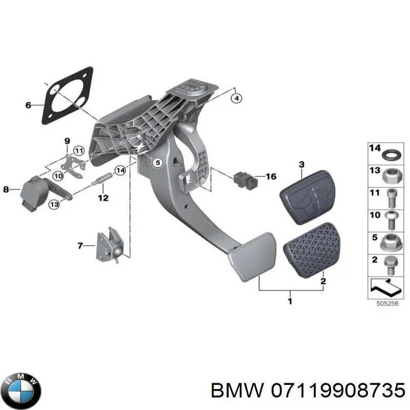 Болт переднего рычага, нижнего BMW 7119908735 цена, от 1.41 USD