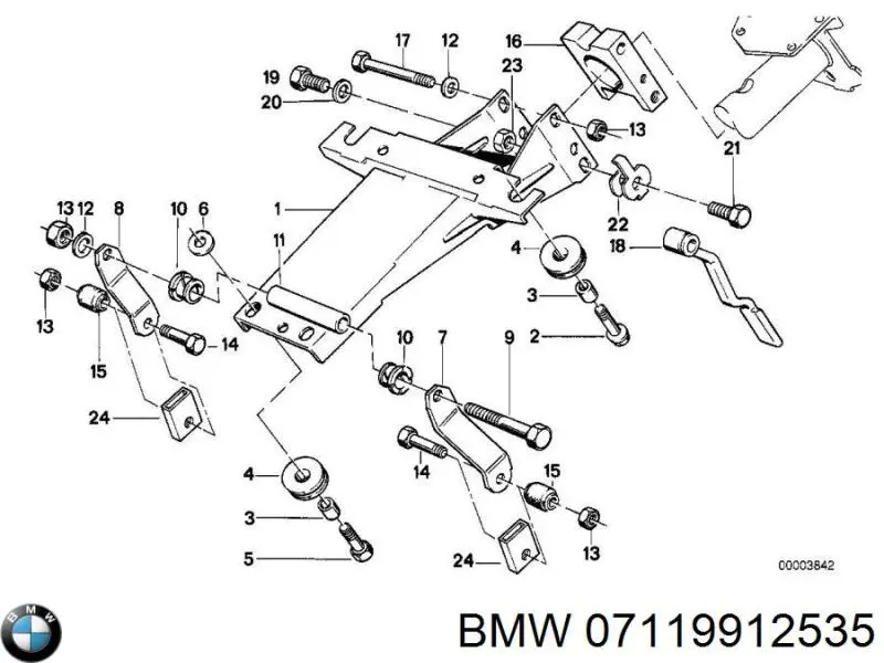 Болт головки блока цилиндров (ГБЦ) BMW 07119912535