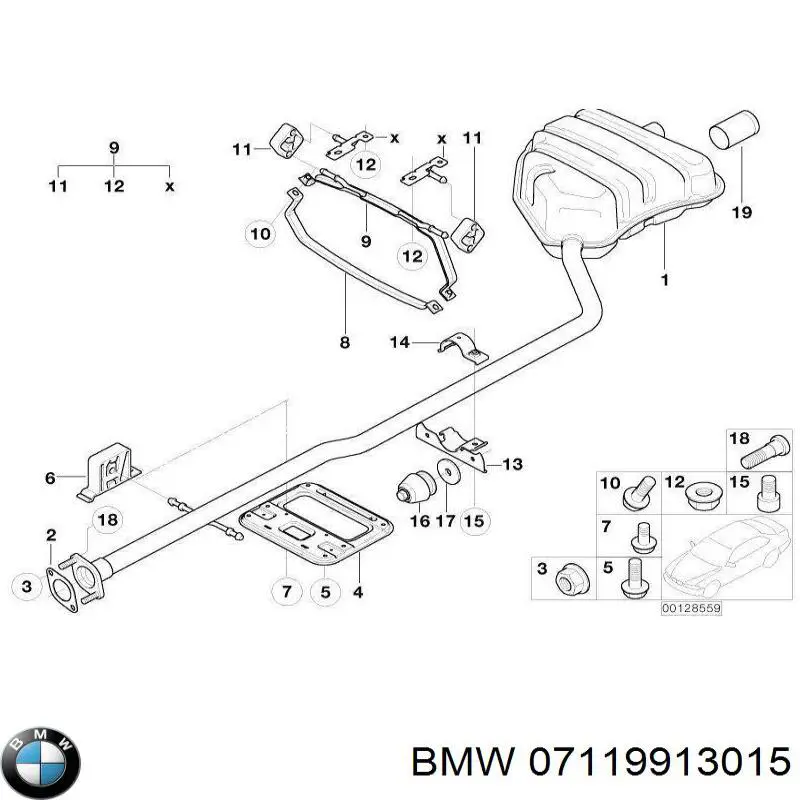 Болт ГБЦ 07119913015 BMW