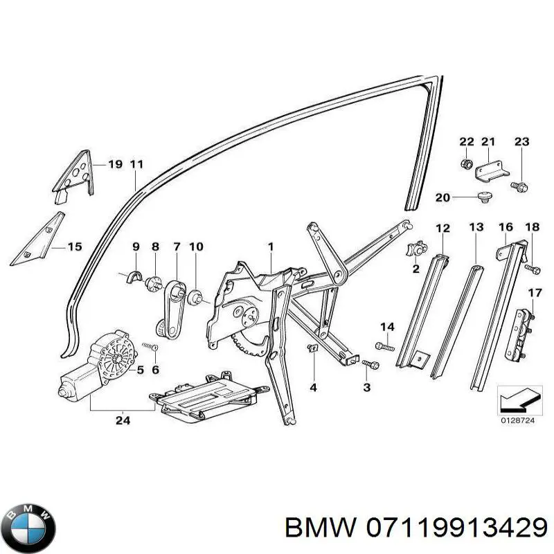 Болт крепления переднего рычага, нижнего 07119913429 BMW