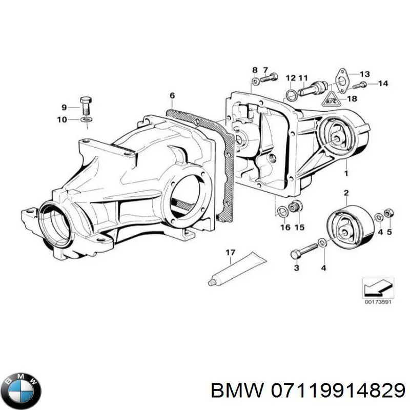Болт переднего рычага 07119914844 BMW