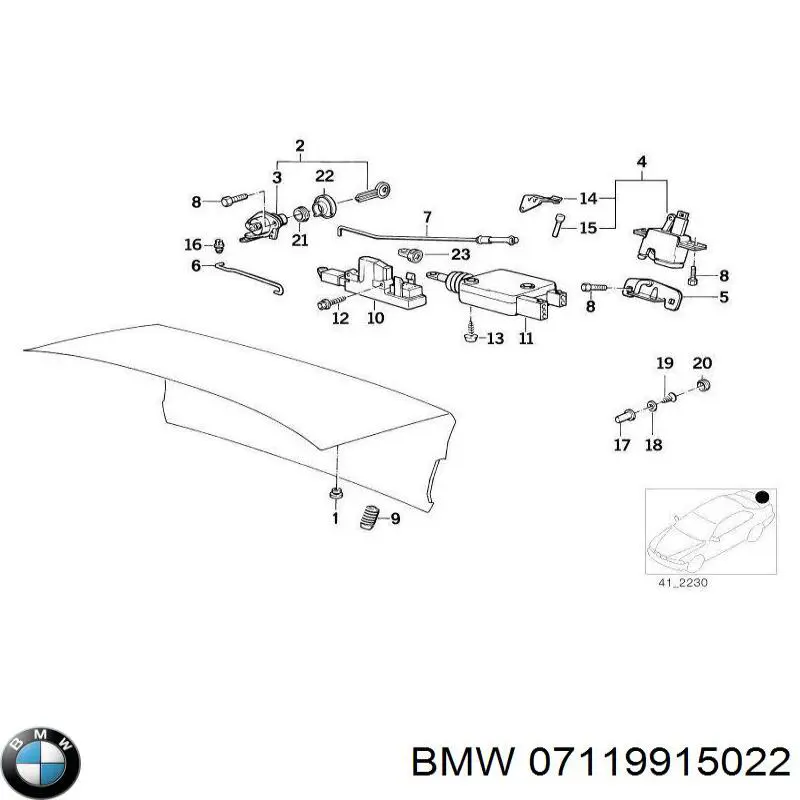 Купить 07119915022 BMW Болт нижнего рычага