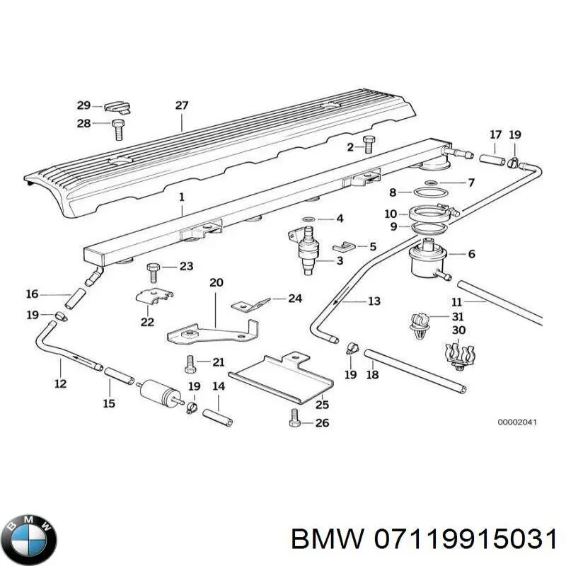 Болт нижнего рычага 07119915031 BMW