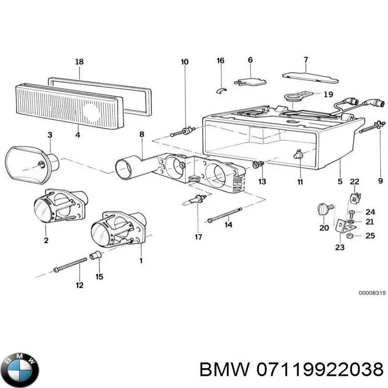 07119905729 BMW Гайка крепления приемной трубы глушителя (штанов)