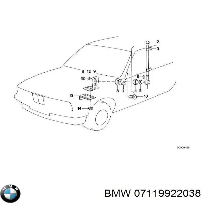 Гайка крепления приемной трубы глушителя (штанов) BMW 07119905729 цена, от 0.14 USD