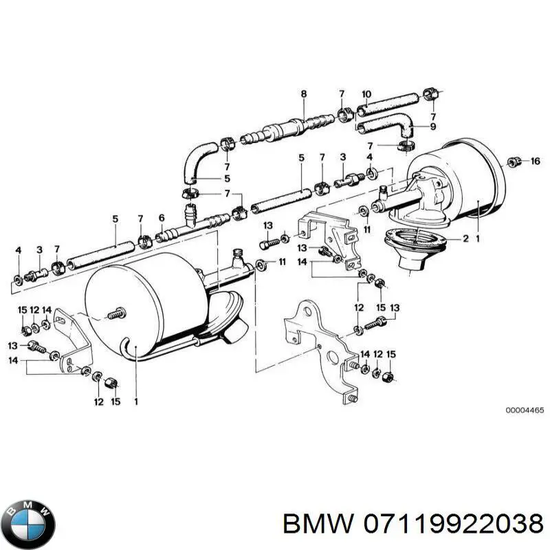 Купить 07119905729 BMW Гайка крепления приемной трубы глушителя (штанов)