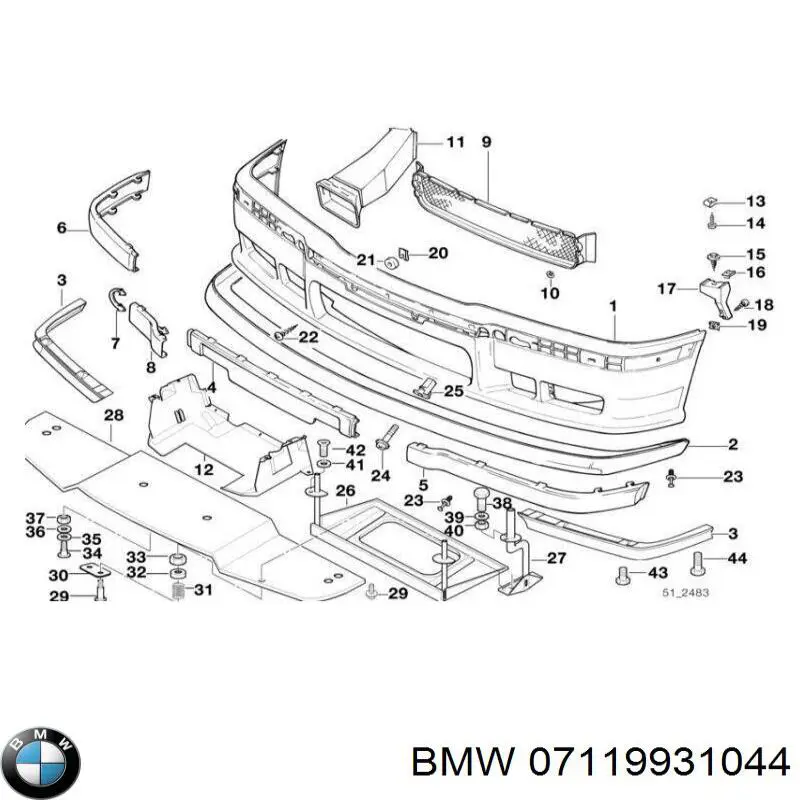 07119904202 BMW Шайба форсунки верхняя