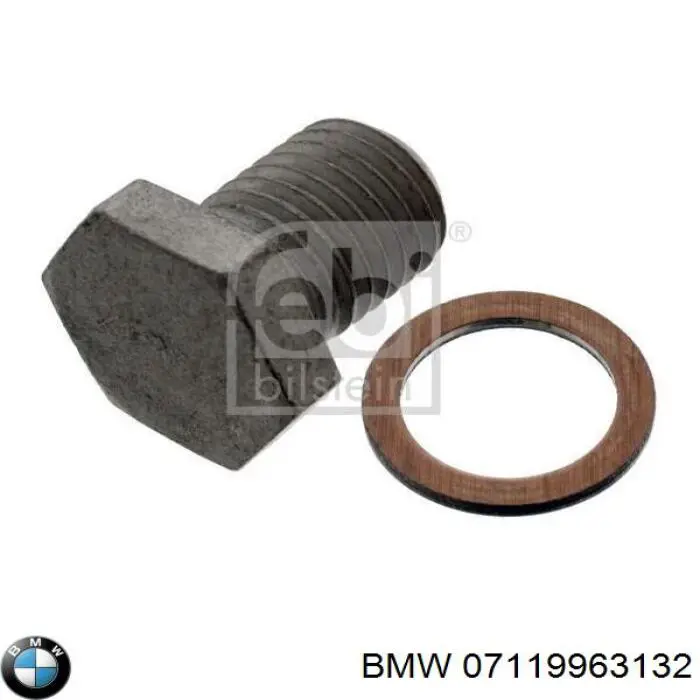 Прокладка пробки поддона двигателя 07119963132 BMW