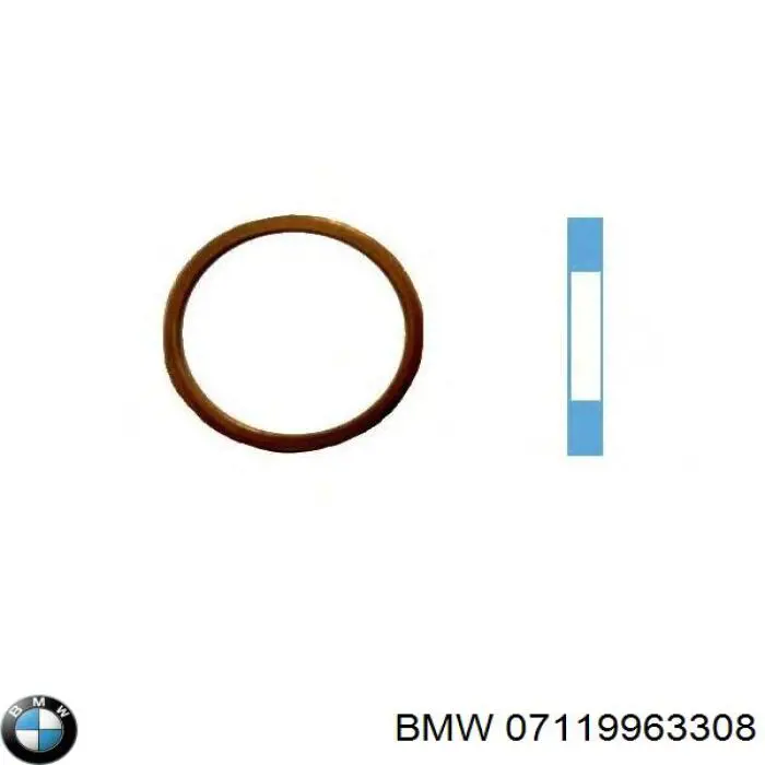 Junta del cárter del motor 07119963308 BMW